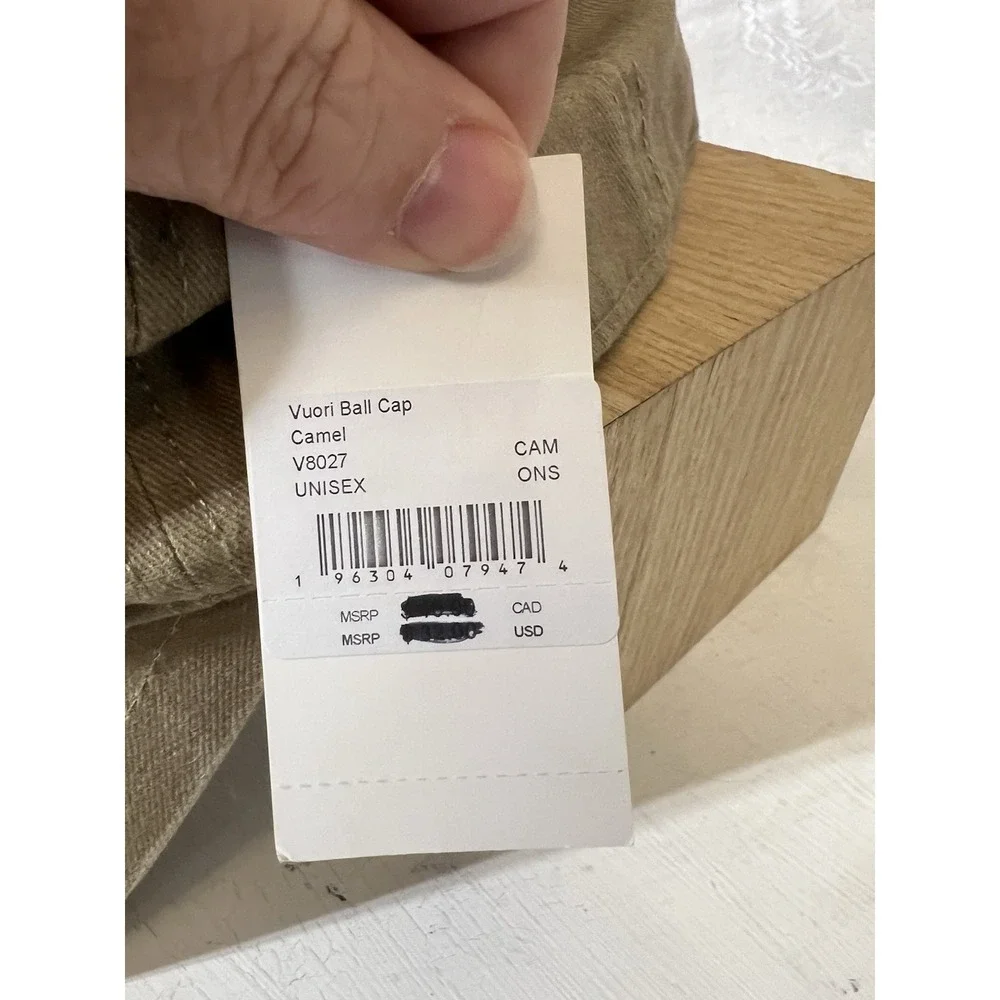 Vuori Ball Cap Camel Unisex New w/Tags